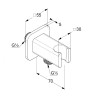 Подключение душевого шланга KLUDI A-QA 65568N0-00 с держателем для душа