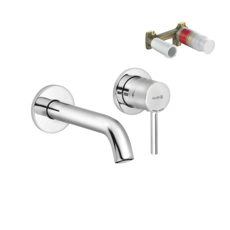 Смеситель KLUDI BOZZ SET 382440576S для раковины настенный встраиваемый со скрытой частью в комплекте