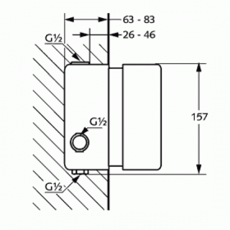 Встраиваемая часть KLUDI 35156 внутренняя часть DN 20