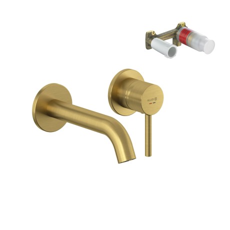 Смеситель KLUDI BOZZ SET 38244N076S для раковины настенный встраиваемый со скрытой частью в комплекте