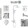 Душевая система KLUDI FRESHLINE 6709205-00S с термостатом с изливом