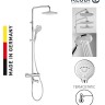 Душевая система KLUDI FRESHLINE 6709205-00S с термостатом с изливом