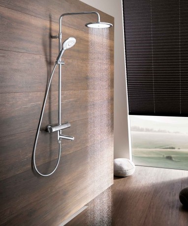 Душевая система KLUDI FRESHLINE 6709205-00S с термостатом с изливом