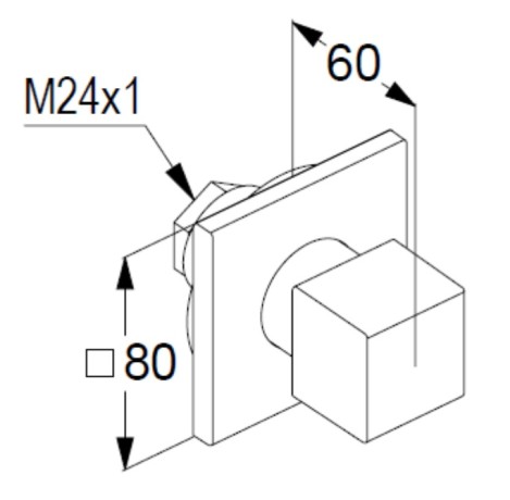 Переключатель потока воды KLUDI DECUS 548475375 на два потребителя