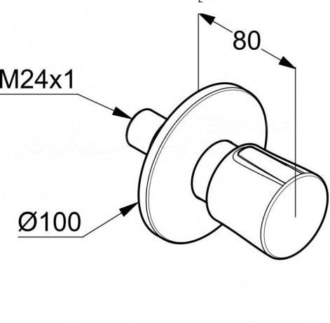 Вентиль KLUDI BALANCE 528150575 настенный