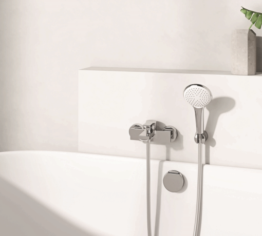 Смеситель KLUDI ZENTA SL 486700565 для ванны с изливом с подключением шланга