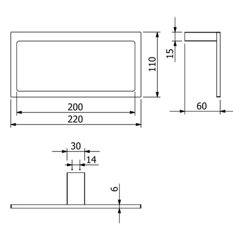 Держатель полотенца KLUDI VELA C 31978N1 кольцо