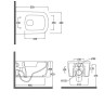 Унитаз KLUDI RESA S 27WCSET53 подвесной безободковый с сиденьем крышкой с плавным опусканием
