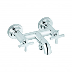 Смеситель KLUDI NOVA FONTE Classic 205400520 для ванны с изливом с подключением шланга