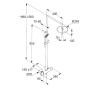 Душевая система KLUDI LOGO DUAL SHOWER SYSTEM 68082N2-00 с термостатом
