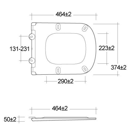 Сиденье KLUDI Resa S 27WCSO2 с крышкой с плавным опусканием