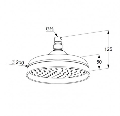Верхний душ KLUDI ADLON 2751045 позолоченный 23 кар