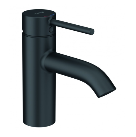 Смеситель KLUDI BOZZ BLACK 382723976 для раковины на одно отверстие однорычажный без донного клапана