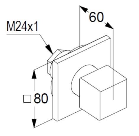Переключатель потока воды KLUDI DECUS 54847N575 на два потребителя
