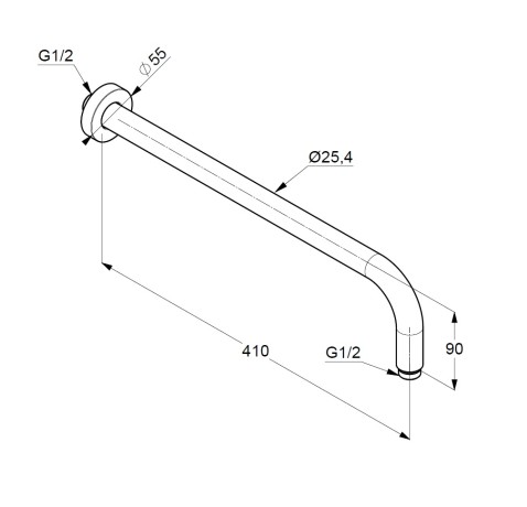Душевой кронштейн KLUDI A-QA 6651439-00