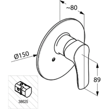 Смеситель KLUDI TERCIO 384200575