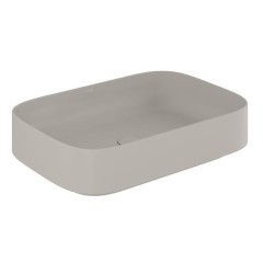 Раковина KLUDI RESA S 58CW40O2 накладная без перелива цвет светло-серый матовый