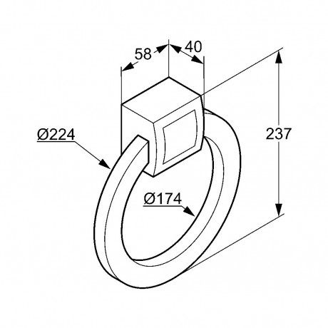 Полотенцедержатель KLUDI JOOP 5597805