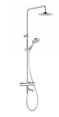 Душевая система KLUDI DIVE DUAL SHOWER SYSTEM 6907905-00S с термостатом с изливом