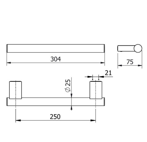 Поручень KLUDI VELA C 3198139 для ванны