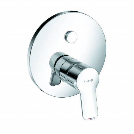 Смеситель KLUDI PURE&EASY 376590565 для ванны и душа встраиваемый внешняя часть с автоматическим переключателем воды PUSH&SWITCH