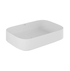 Раковина KLUDI RESA S 58CW4053 накладная без перелива цвет белый матовый