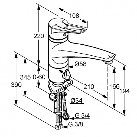 Смеситель KLUDI MX 399069262 для кухни с дополнительным краном для подключения стиральной или посудомоечной машины