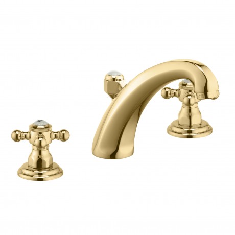 Смеситель KLUDI ADLON 510434520 для раковины на три отверстия двухвентильный