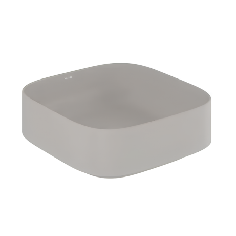 Раковина KLUDI RESA S 58CW30O2 накладная без перелива цвет светло-серый матовый