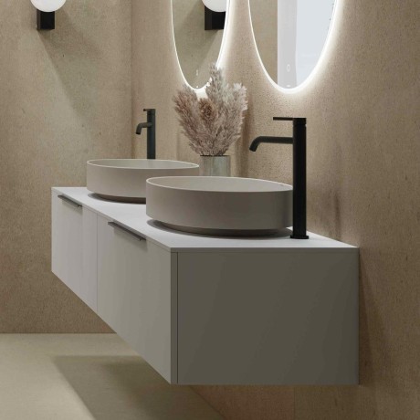 Раковина KLUDI RESA R 58CW10O2 накладная без перелива