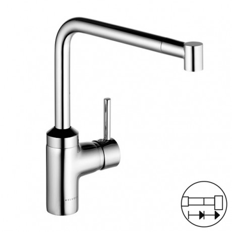 Смеситель KLUDI L-INE 428210577 для кухни с выдвижным изливом