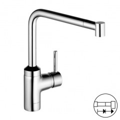 Смеситель KLUDI L-INE 428210577 для кухни с выдвижным изливом