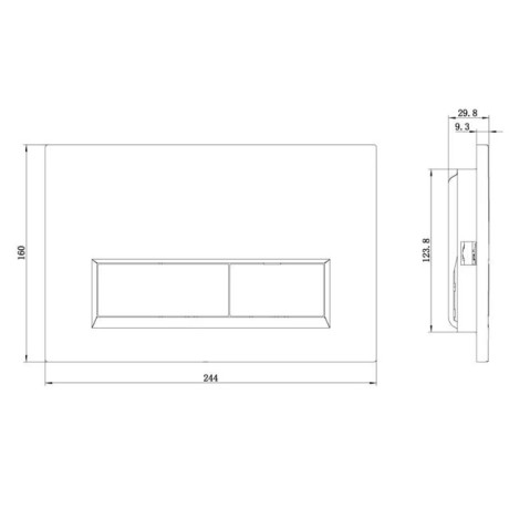 Клавиша смыва KLUDI UNIFIX 32PP0105 для унитаза цвет хром