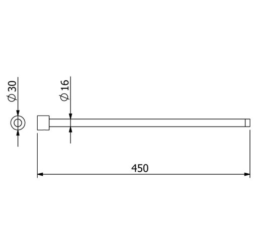 Держатель полотенца KLUDI VELA R 5897739S прямой