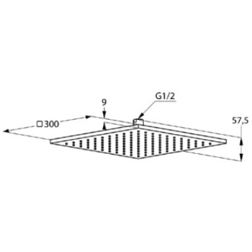 Верхний душ KLUDI A-QA 6443091-00