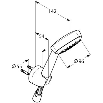 Душевой гарнитур KLUDI LOGO 6801005-00